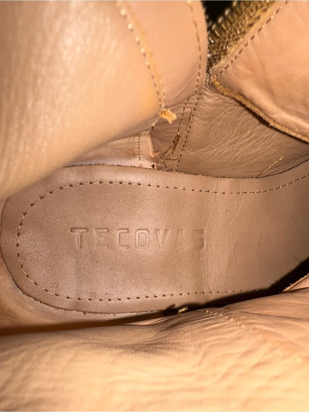Tecovas Mens Suede Ankle Cowboy Boot Roper 10.5 EE Wide Western Classic Camel